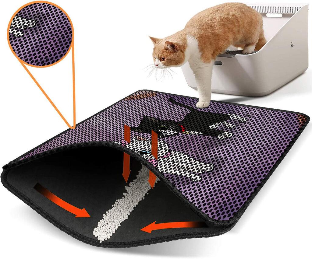 Aberto Design WC преграда за мачки Nrszn0149, 45 x 60 см, виолетова