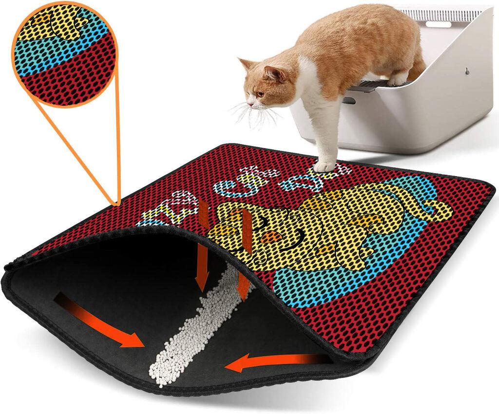 Aberto Design Тоалетна просторија за мачки Nrszn0203, 45 x 60 см, црвена