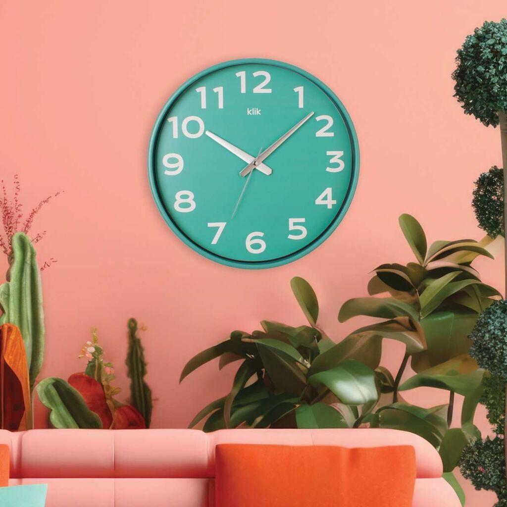 Wallity dzиден часовник Joy, 38x38 см, зелен