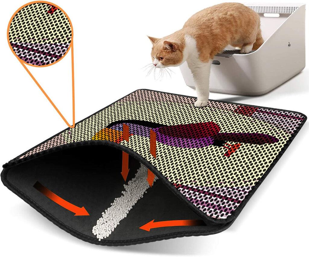 Aberto Design WC преграда за мачки Nrszn0139, 45 x 60 см, шарена