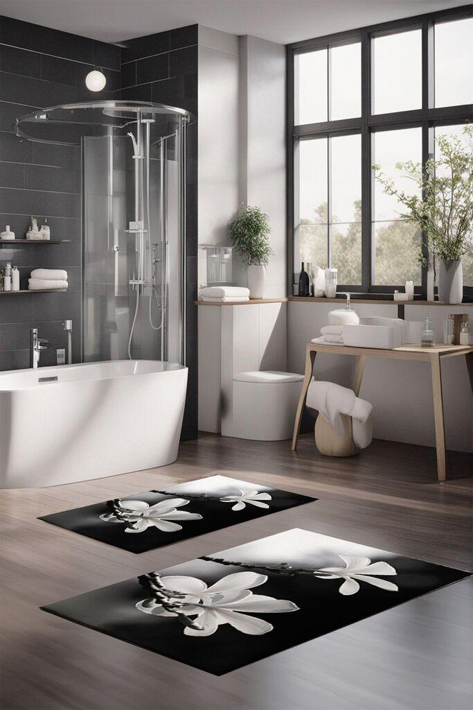 Комплет теписи за бања L'essentiel Maison CT-5123, 2 парчиња, шарени