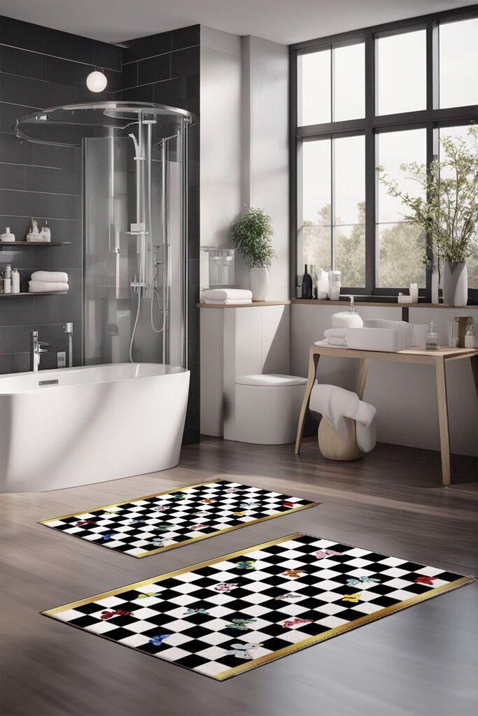 Комплет подлошки за бања L'essentiel Maison CT-5163, 2 парчиња, шарени