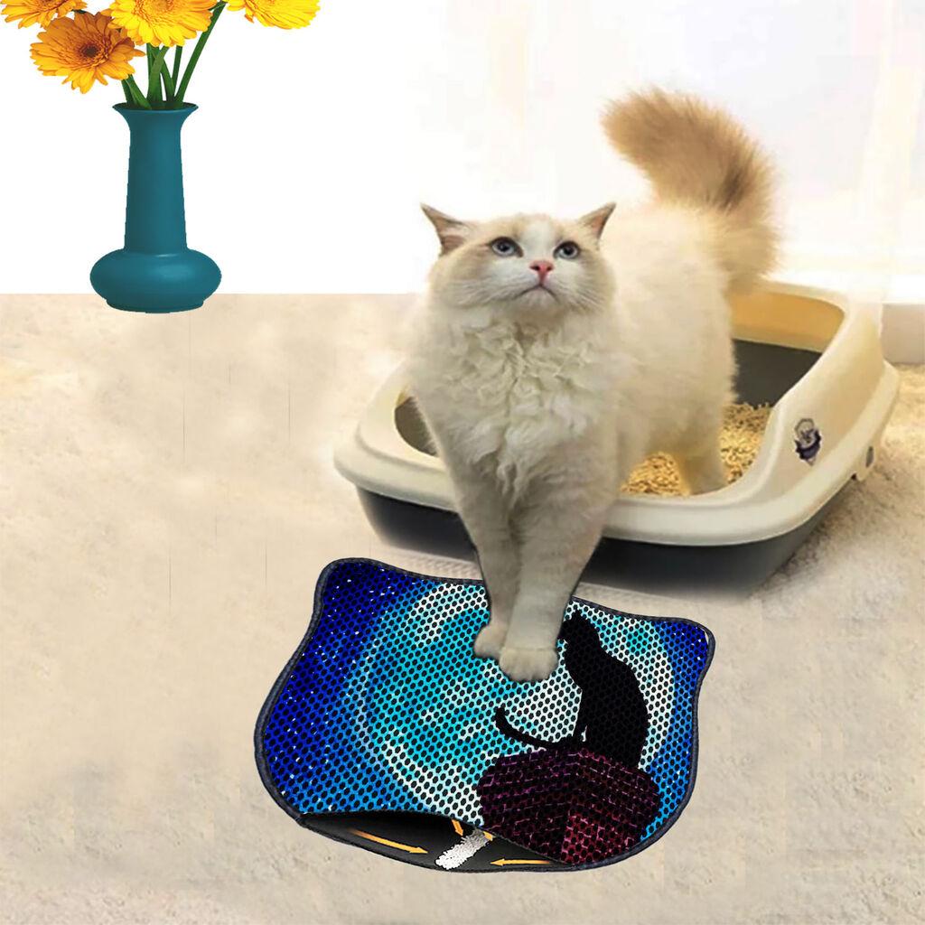 Тоалетна просторија за мачки Aberto Design Kdkafa0131, 40 x 50 см, темно сина