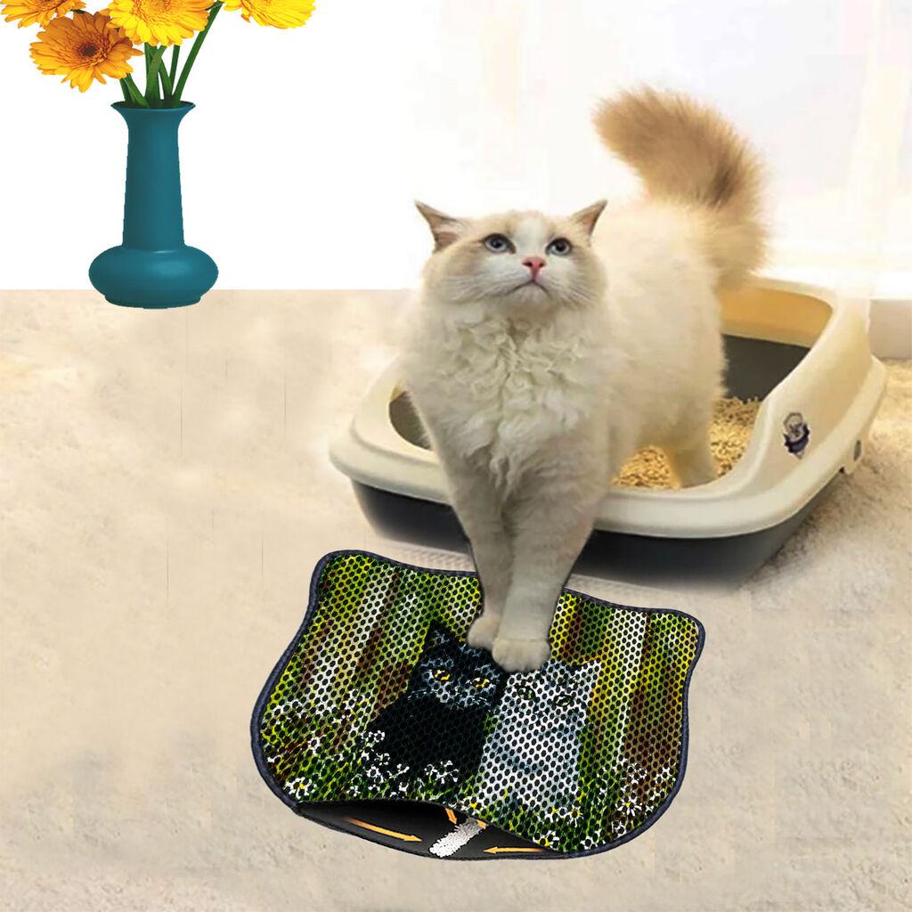 Тоалетна просторија за мачки Aberto Design Kdkafa0124, 40 x 50 см, зелена