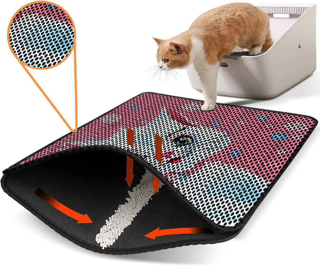 Aberto Design WC преграда за мачки Nrszn0252, 45 x 60 см, розова