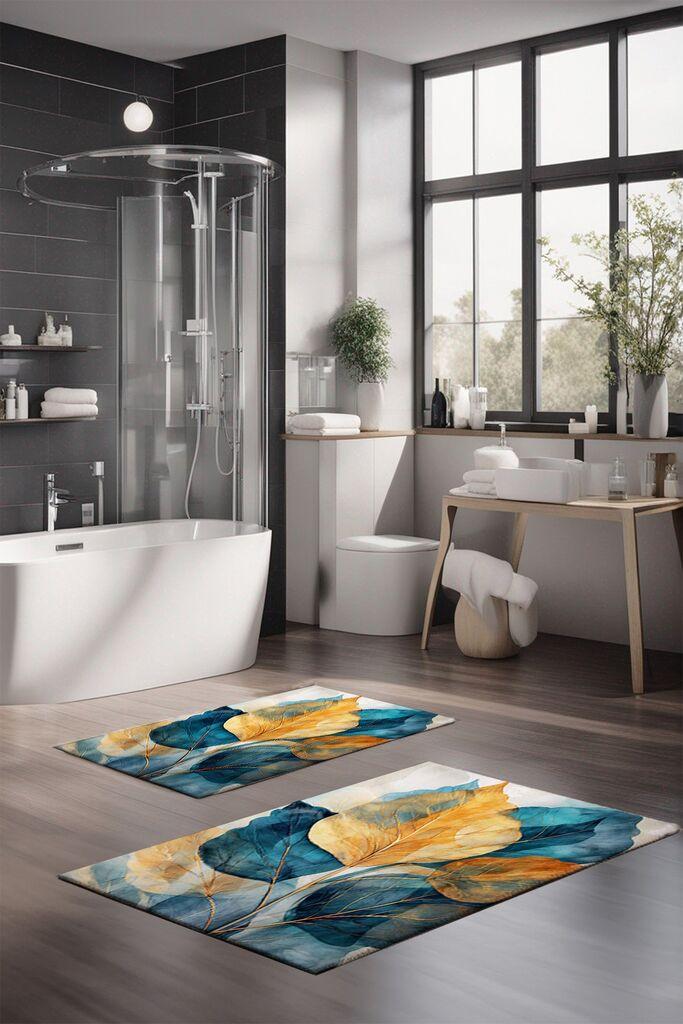 Комплет теписи за бања L'essentiel Maison CT-5411, 2 парчиња, шарени