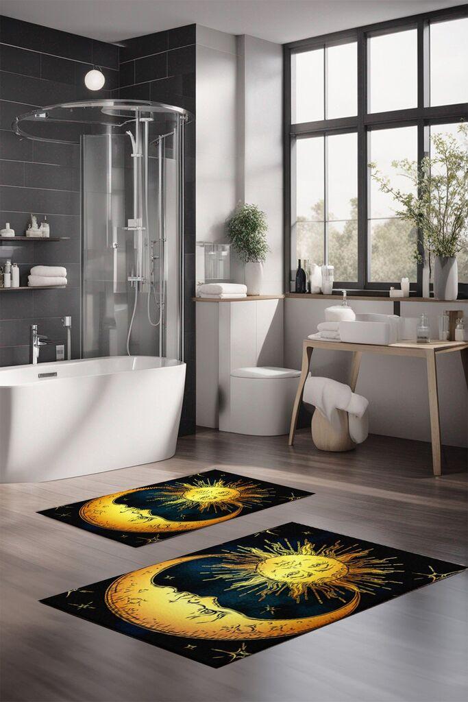 Комплет теписи за бања L'essentiel Maison CT-5383, 2 парчиња, шарени