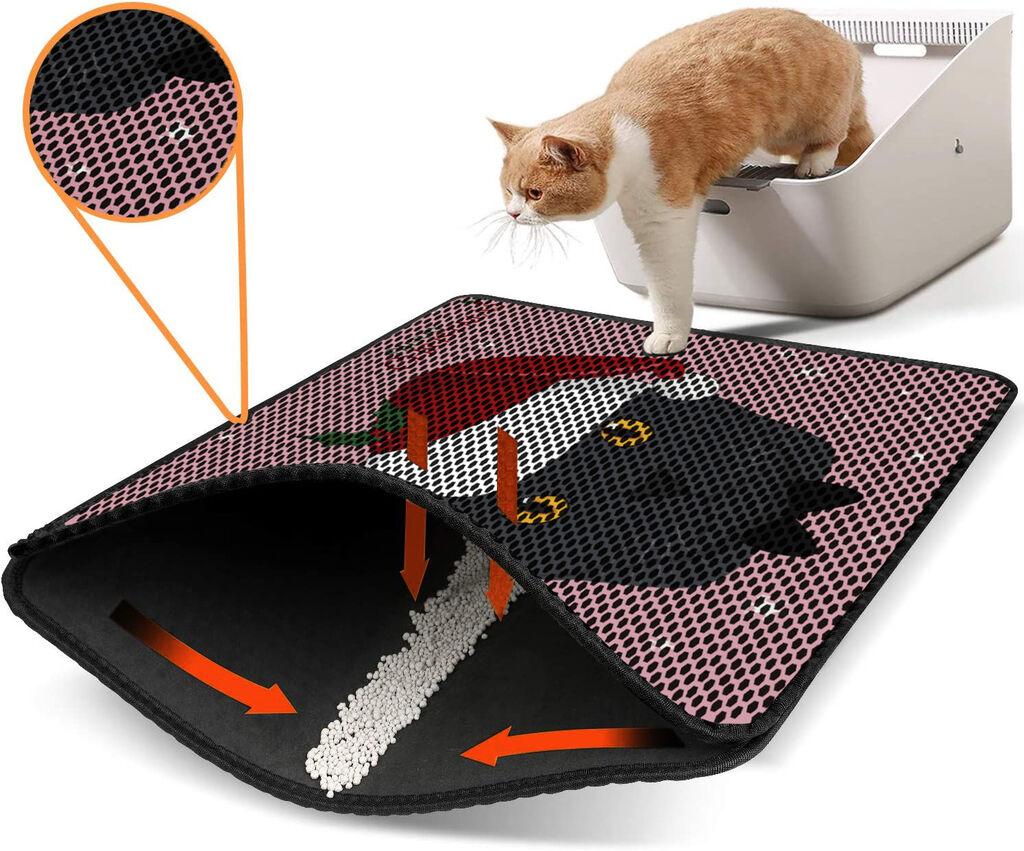 Aberto Design WC преграда за мачки Nrszn0147, 45 x 60 см, розова