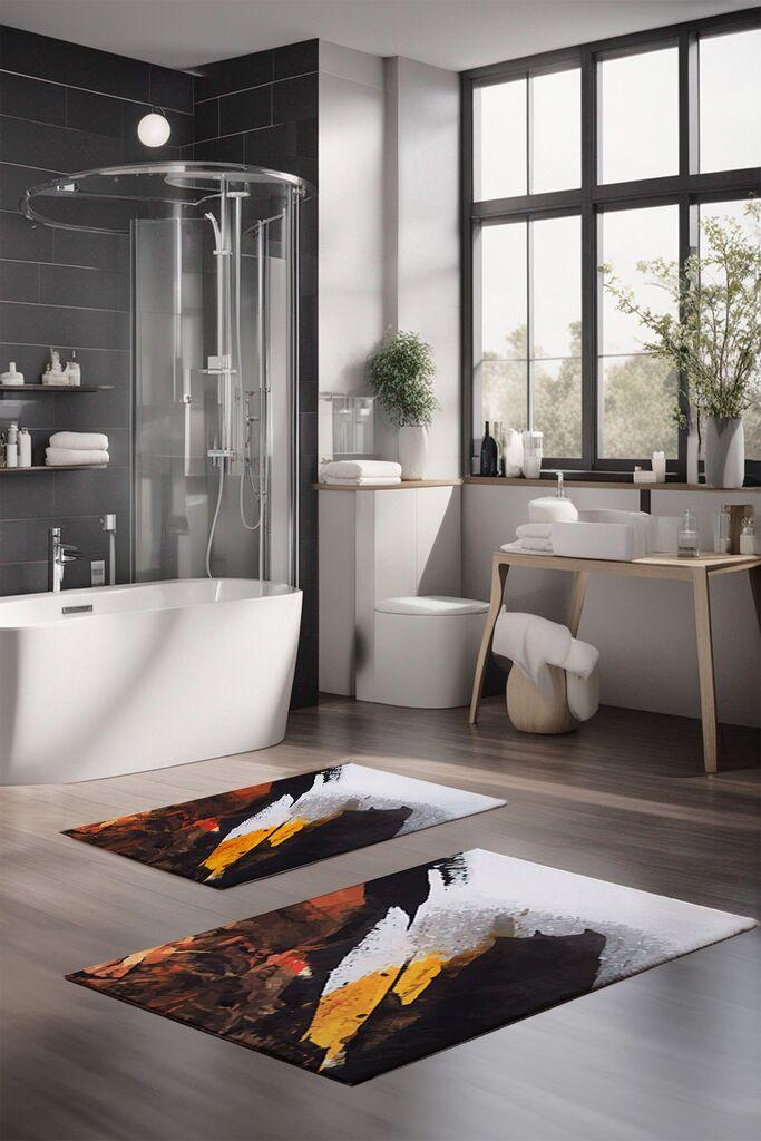 Комплет теписи за бања L'essentiel Maison CT-5016, 2 парчиња, шарени