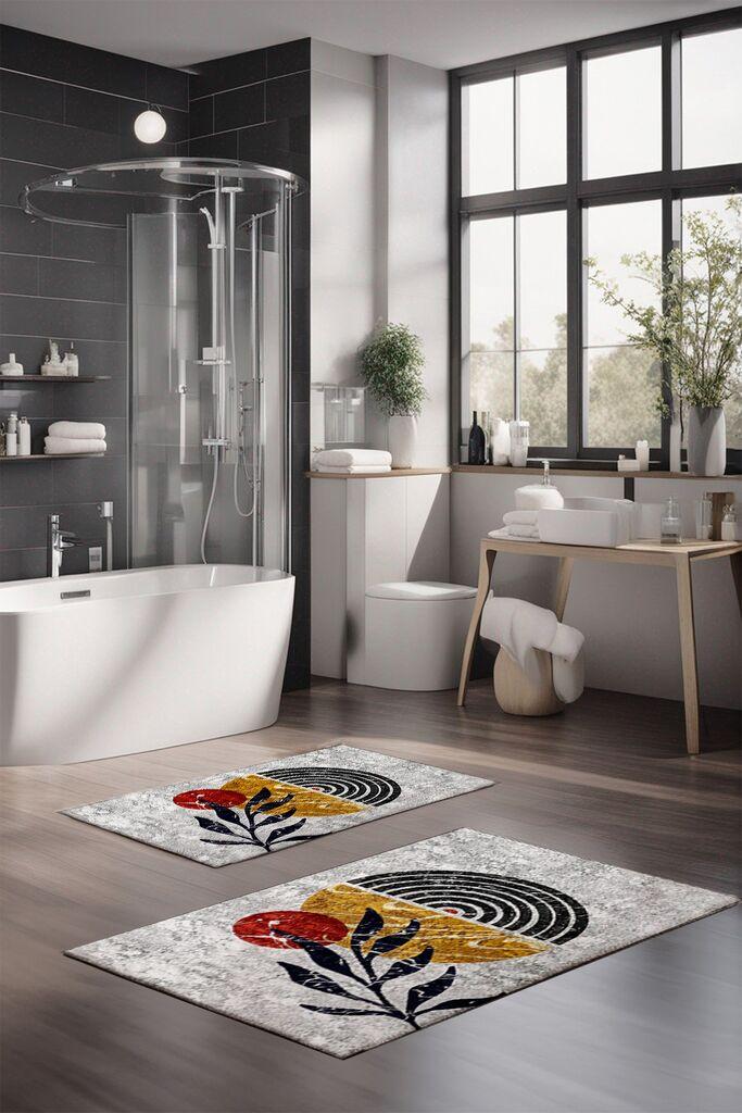 Комплет подлошки за бања L'essentiel Maison CT-5406, 2 парчиња, шарени