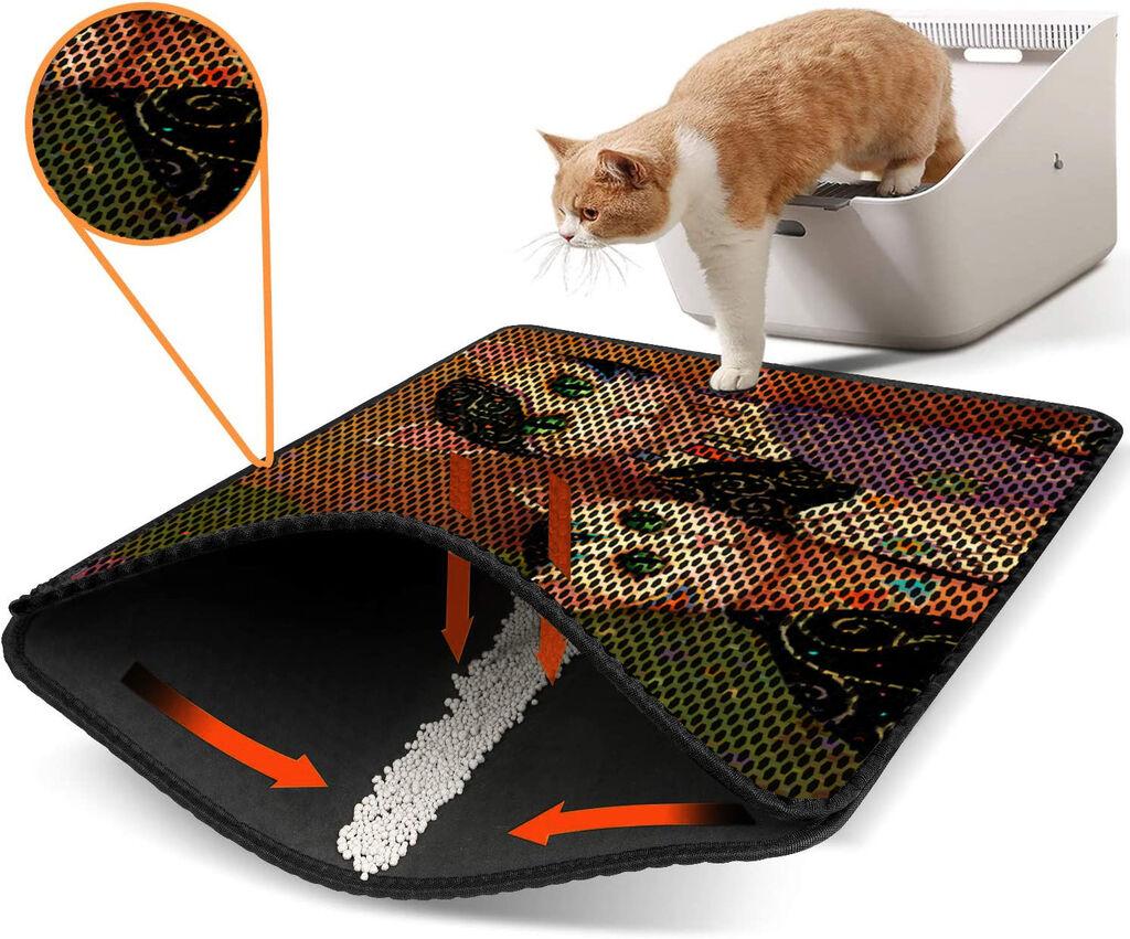 Aberto Design WC преграда за мачки Nrszn0106, 45 x 60 см, шарена