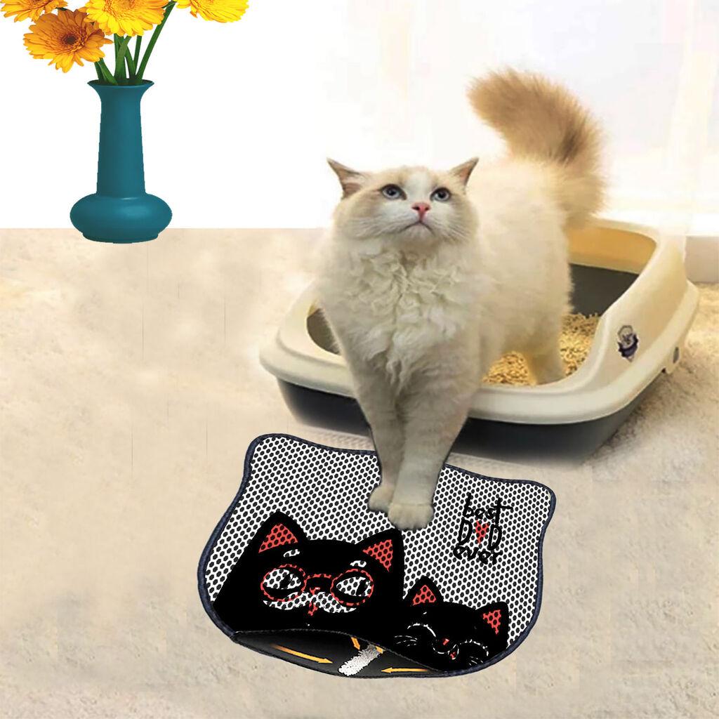 Тоалетна просторија за мачки Aberto Design Kdkafa0215, 40 x 50 см, црна