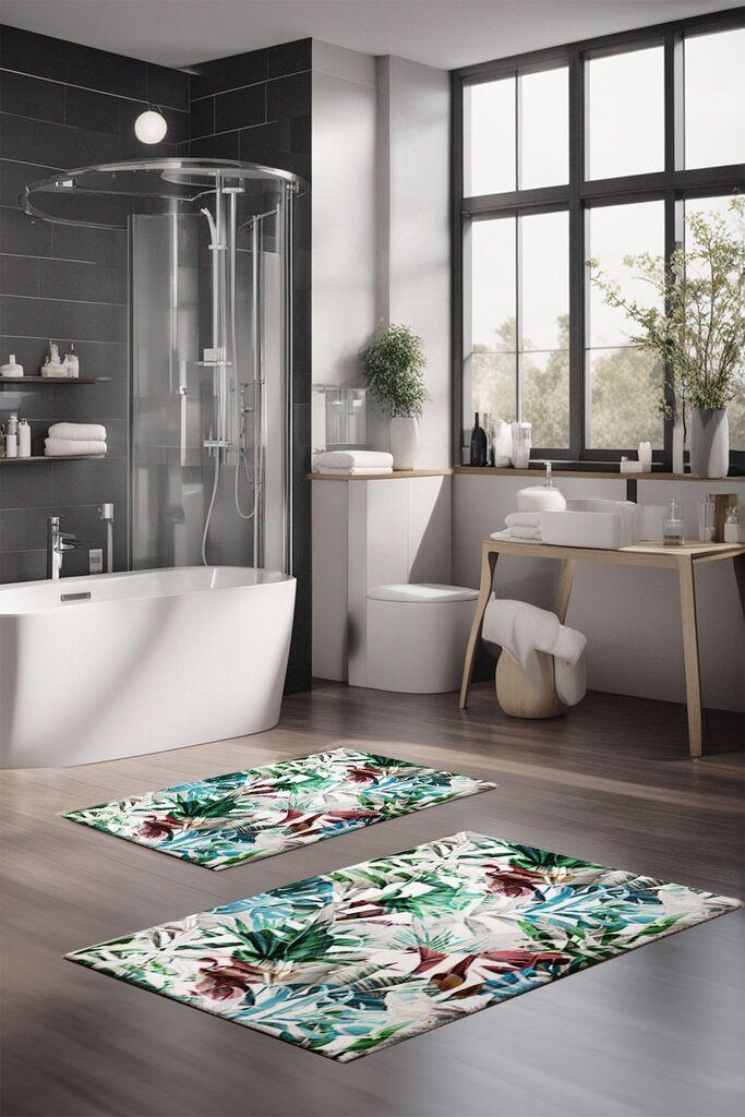 Комплет теписи за бања L'essentiel Maison CT-5323, 2 парчиња, шарени