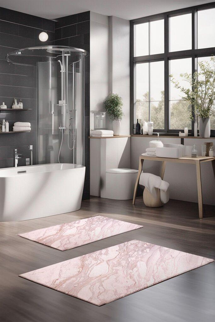 Комплет подлоги за бања L'essentiel Maison CT-5034, 2 парчиња, крем боја