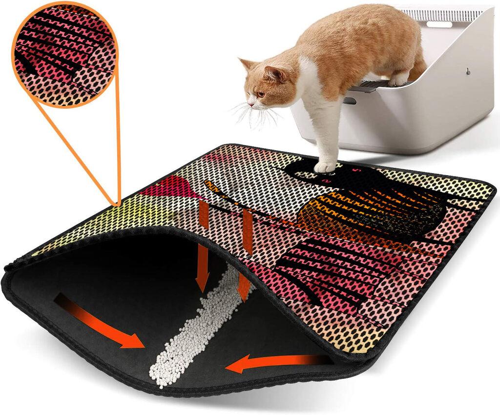 Aberto Design WC преграда за мачки Nrszn0015, 45 x 60 см, шарена