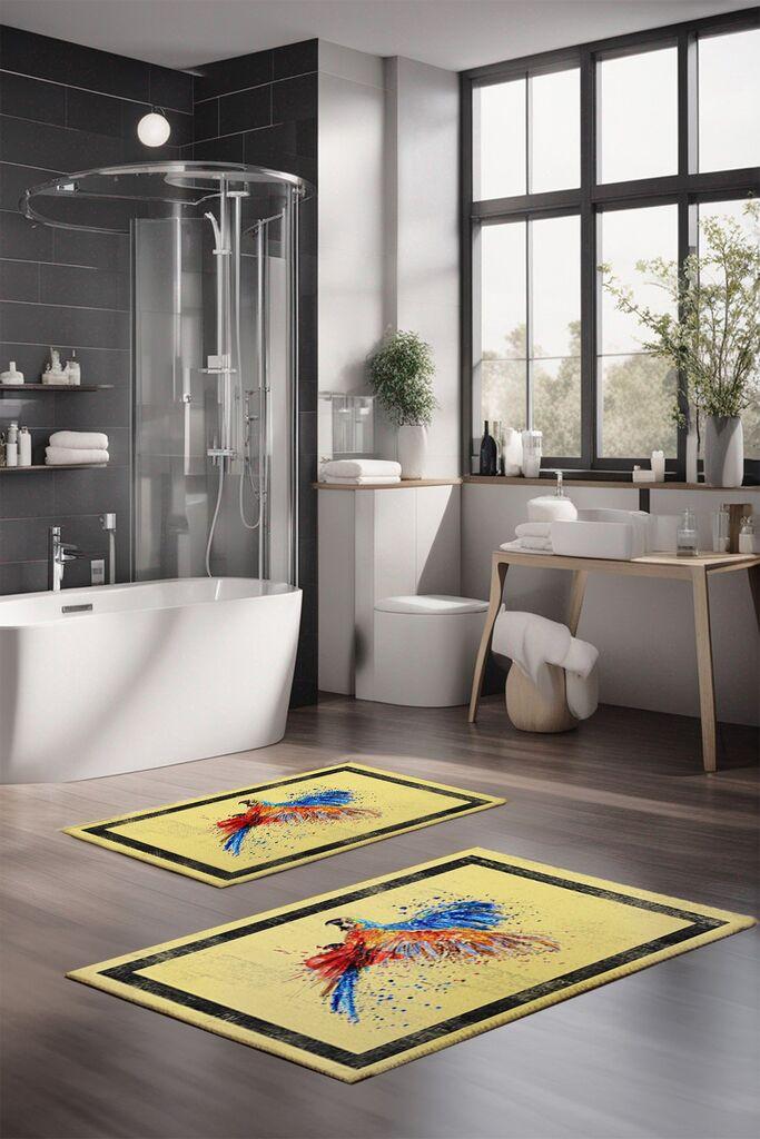 Комплет теписи за бања L'essentiel Maison CT-5364, 2 парчиња, шарени