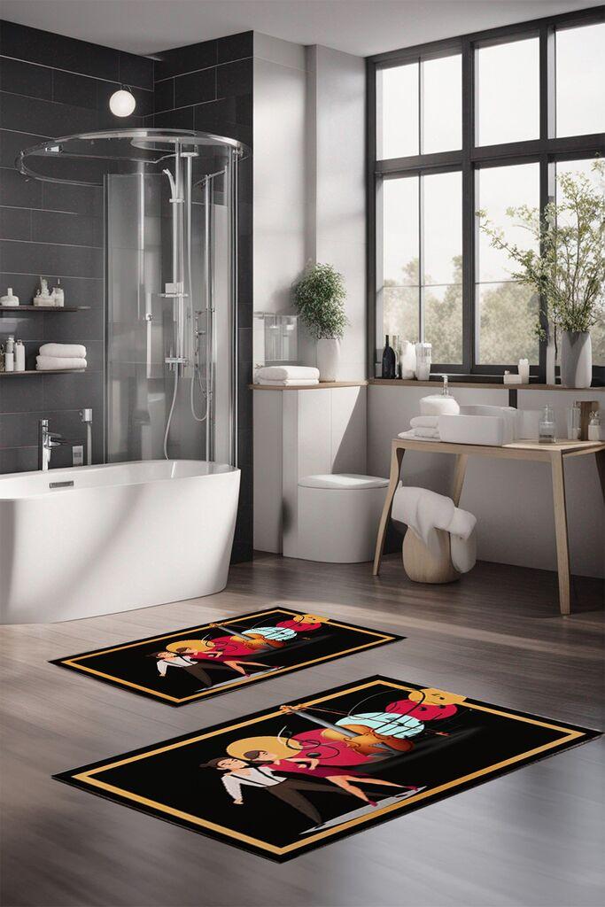 Комплет подлошки за бања L'essentiel Maison CT-5157, 2 парчиња, шарени