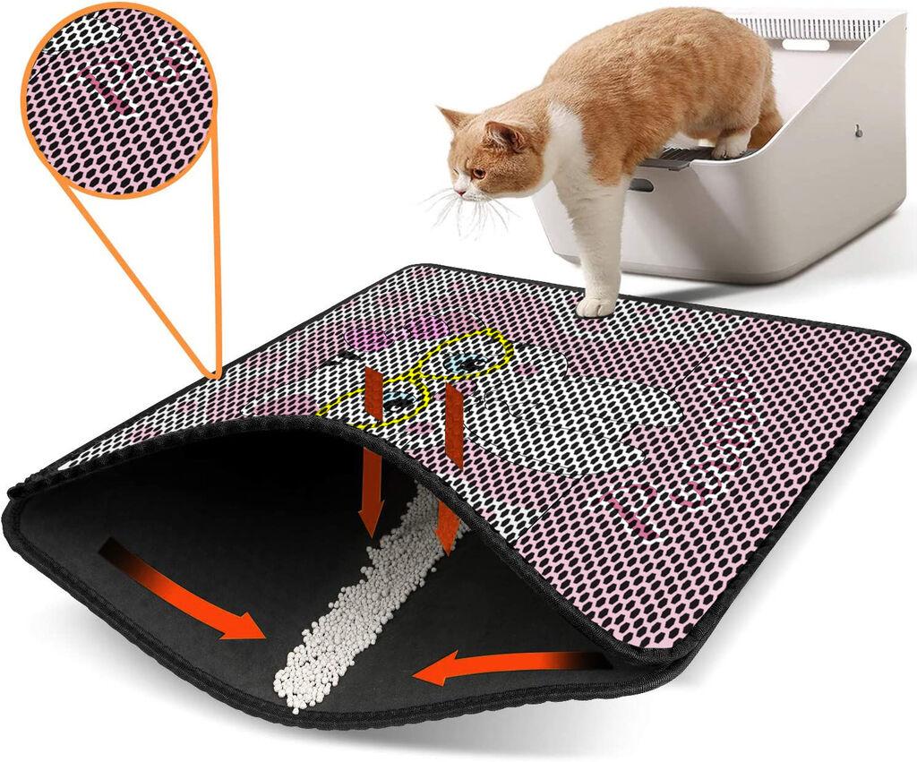 Aberto Design WC преграда за мачки Nrszn0219, 45 x 60 см, светло розова