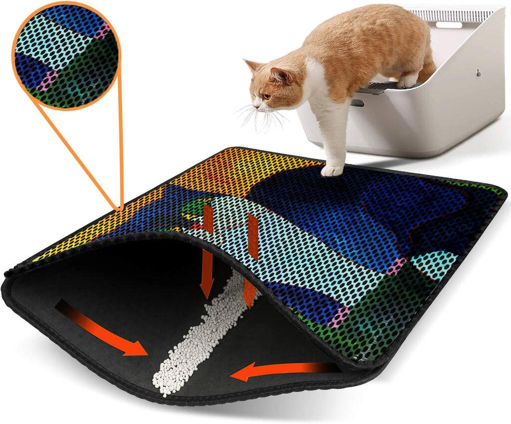 Aberto Design WC преграда за мачки Nrszn0113, 45 x 60 см, шарена