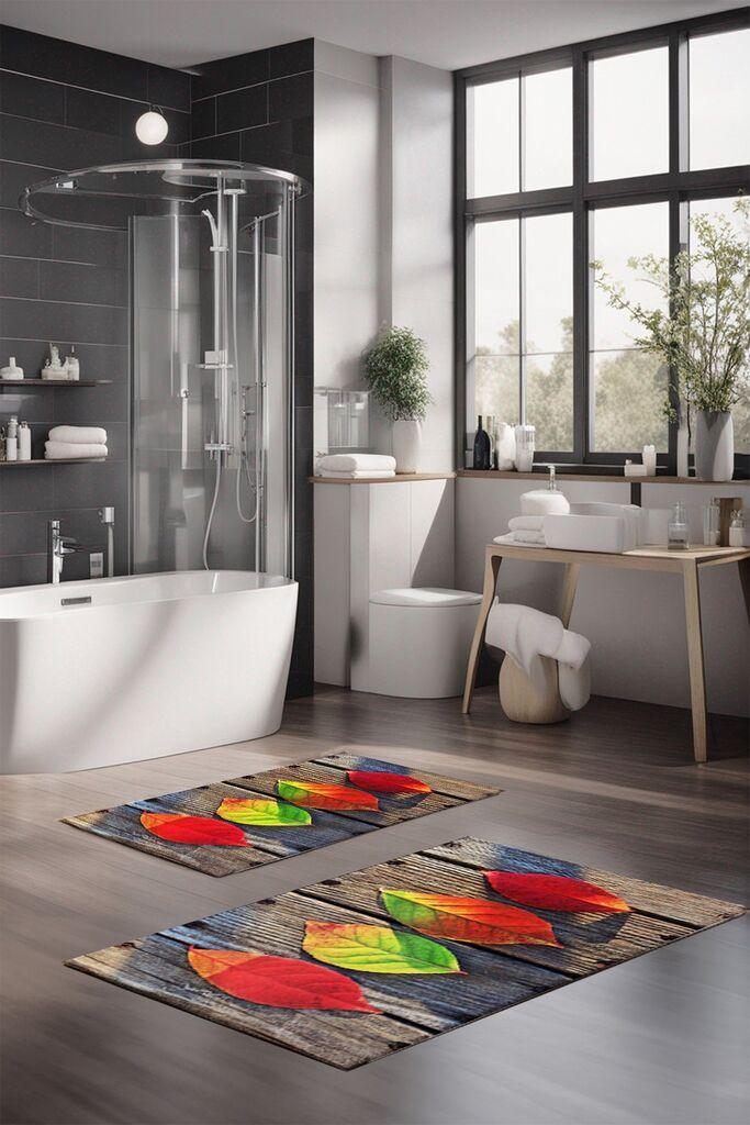 Комплет простирки за бања L'essentiel Maison CT-5152, 2 парчиња, шарени