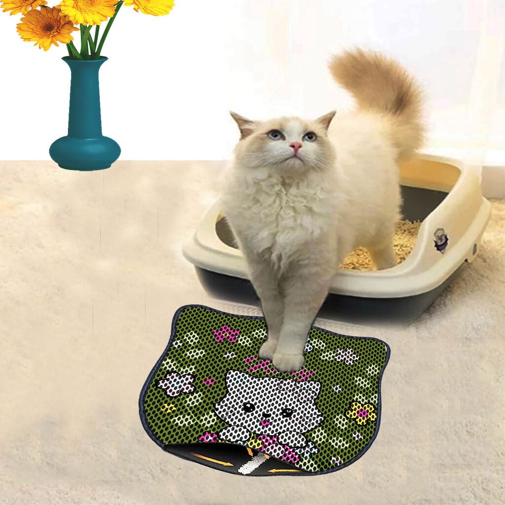 Тоалетна просторија за мачки Aberto Design Kdkafa0071, 40 x 50 см, зелена