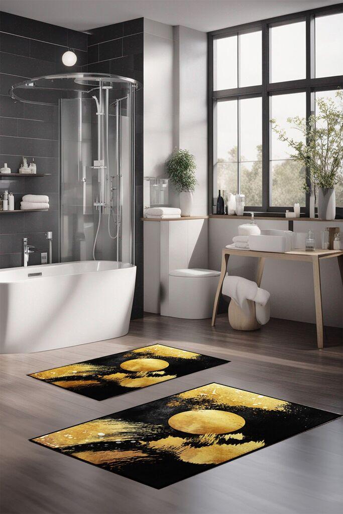 Комплет простирки за бања L'essentiel Maison CT-5427, 2 парчиња, шарени