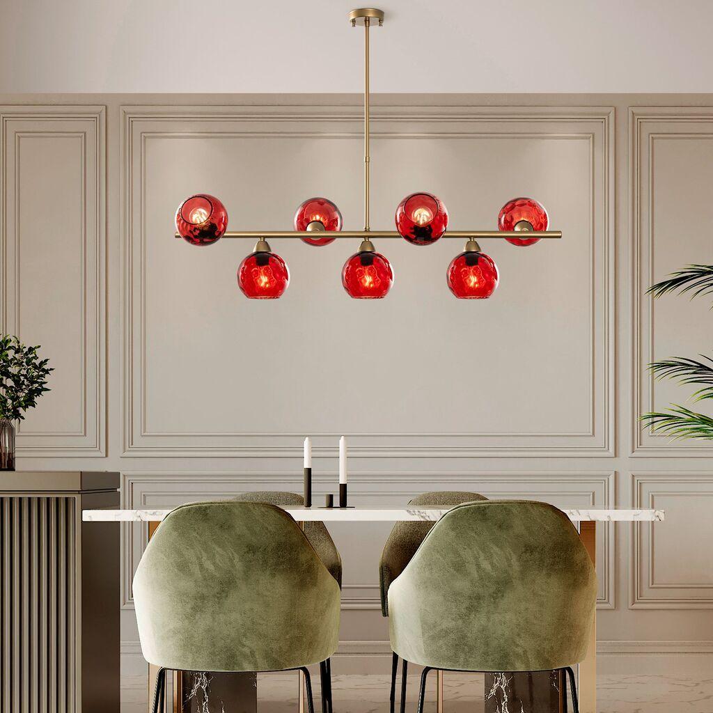 Opviq Luster Benek-15-14461, Red