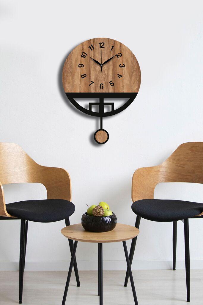 Wallity dzиден часовник Vlnt108Mo, 39x50 см, боја на орев