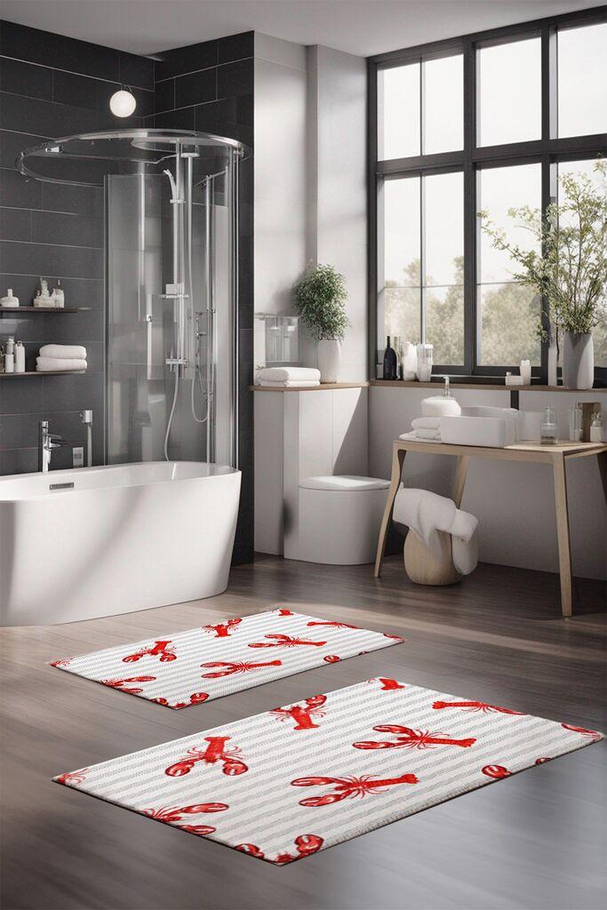 Комплет подлошки за бања L'essentiel Maison CT-5289, 2 парчиња, шарени