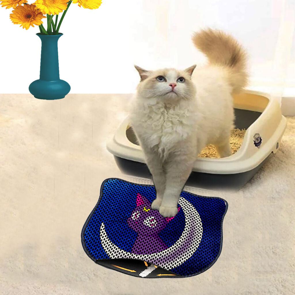 Тоалетна просторија за мачки Aberto Design Kdkafa0136, 40 x 50 см, темно сина