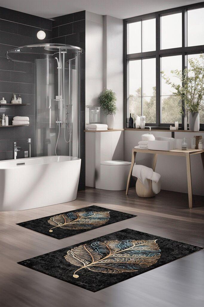 Комплет теписи за бања L'essentiel Maison CT-5404, 2 парчиња, бели