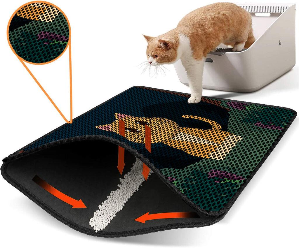 Aberto Design WC преграда за мачки Nrszn0145, 45 x 60 см, шарена