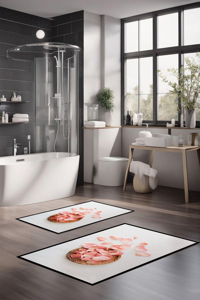 Комплет простирки за бања L'essentiel Maison CT-5370, 2 парчиња, бели