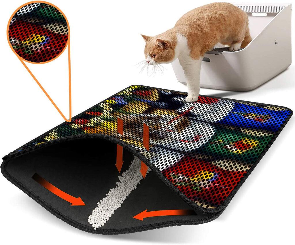 Aberto Design WC преграда за мачки Nrszn0178, 45 x 60 см, шарена