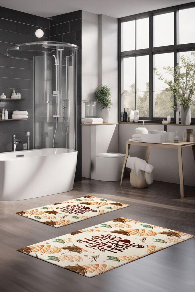 Комплет теписи за бања L'essentiel Maison CT-5270, 2 парчиња, шарени