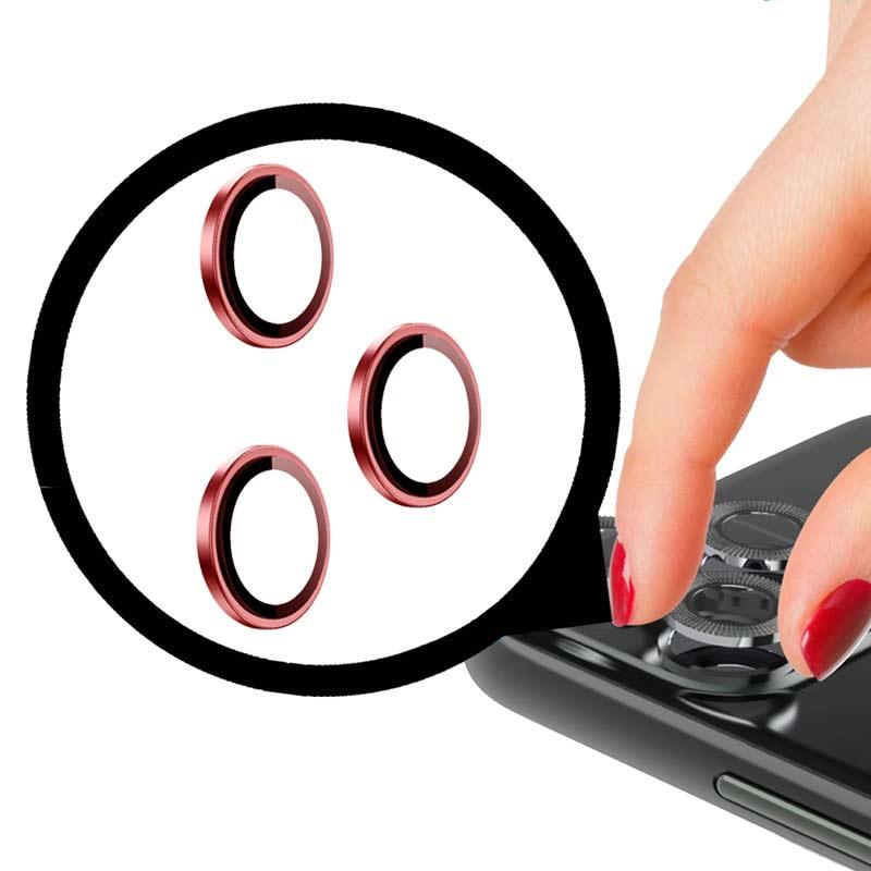 Заштитно стакло за камера - iPhone 11 Pro/11 Pro Max - 12 Pro - Црвена