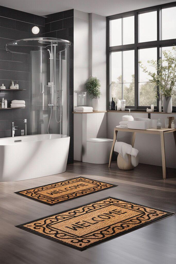 Комплет теписи за бања L'essentiel Maison CT-5154, 2 парчиња, шарени