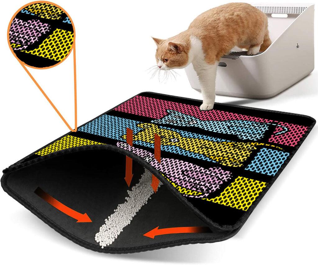 Aberto Design WC преграда за мачки Nrszn0040, 45 x 60 см, шарена