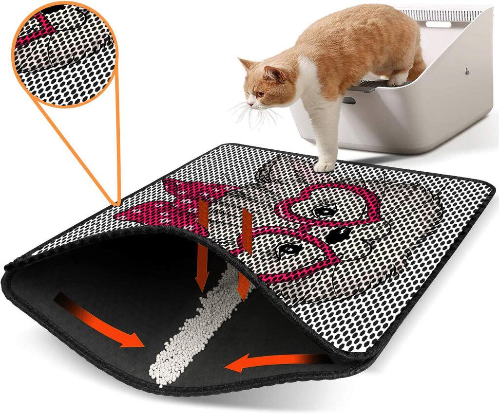 Тоалетна просторија за мачки Aberto Design Nrszn0191, 45 x 60 см, бела