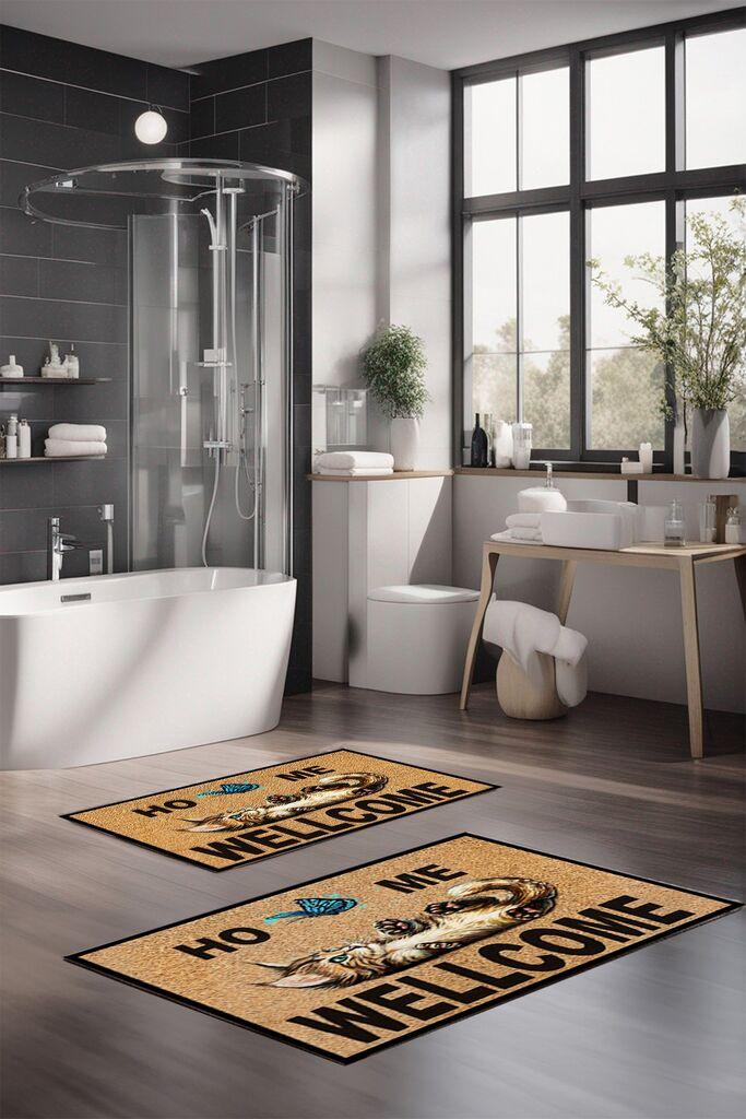 Комплет подлошки за бања L'essentiel Maison CT-5159, 2 парчиња, шарени