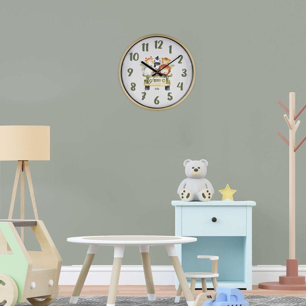 Wallity dzиден часовник Safari, 30,5x30,5 см, беж