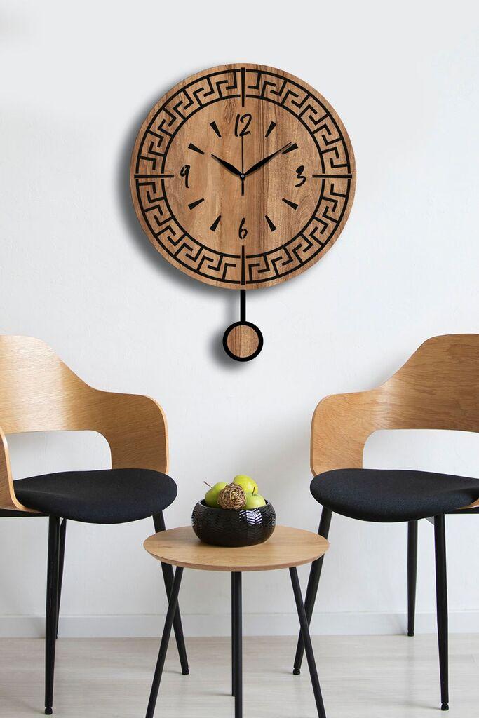 Wallity dzиден часовник Vlnt113Mo, 39x50 см, боја на орев