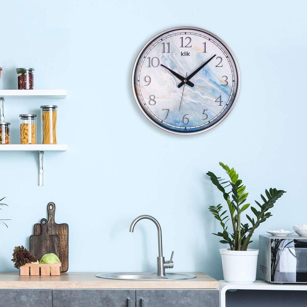 Wallity dzиден часовник Урла, 38x38 см, сребрена боја