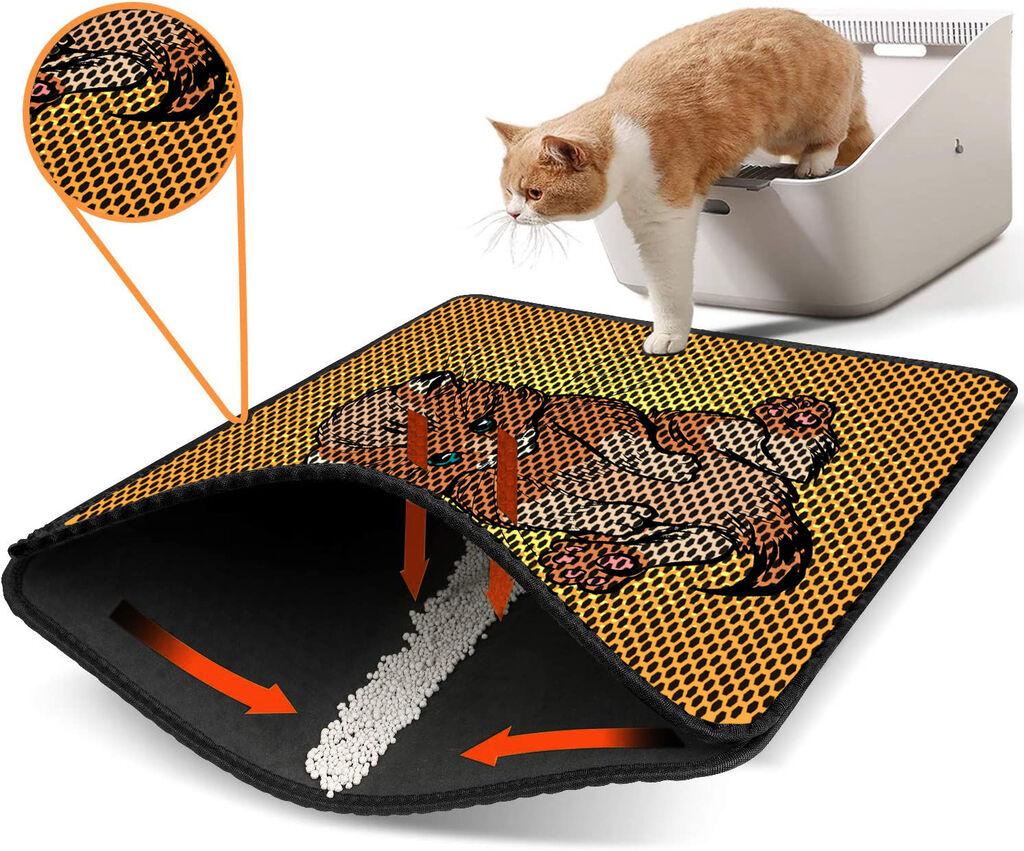 Aberto Design WC преграда за мачки Nrszn0194, 45 x 60 см, жолта