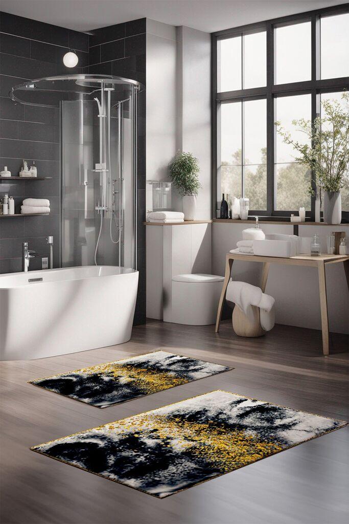 Комплет теписи за бања L'essentiel Maison CT-5049, 2 парчиња, шарени