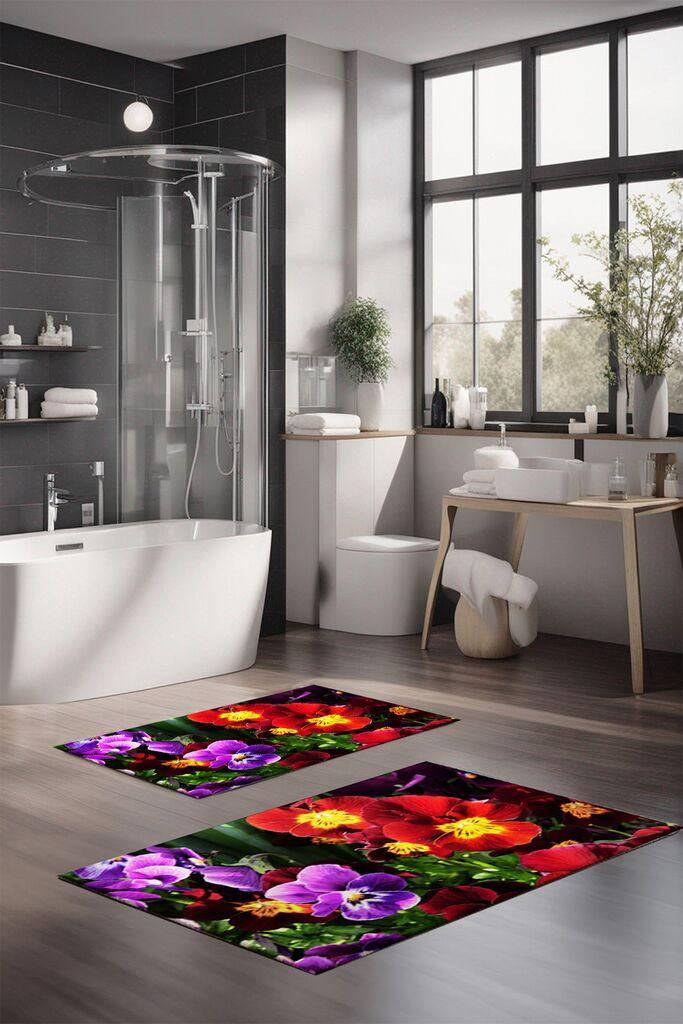 Комплет подлошки за бања L'essentiel Maison CT-5109, 2 парчиња, шарени