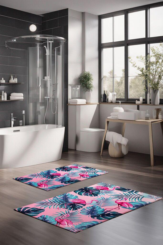 Комплет теписи за бања L'essentiel Maison CT-5343, 2 парчиња, шарени