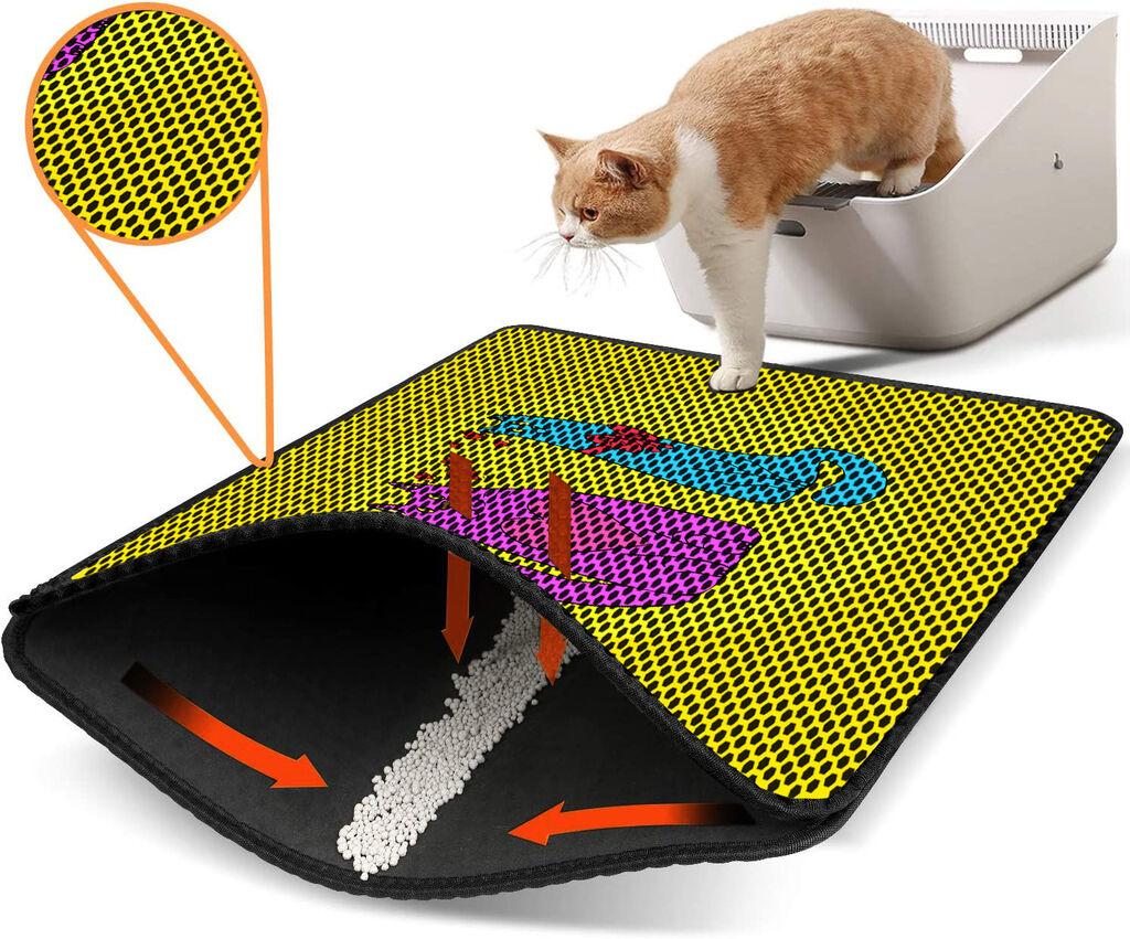 Aberto Design WC преграда за мачки Nrszn0033, 45 x 60 см, жолта