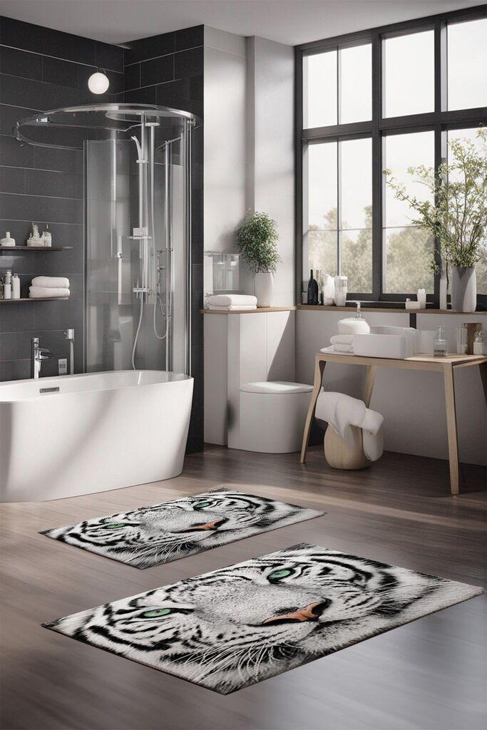 Комплет теписи за бања L'essentiel Maison CT-5118, 2 парчиња, шарени