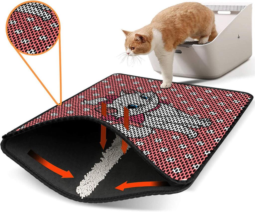 Aberto Design WC преграда за мачки Nrszn0150, 45 x 60 см, розова